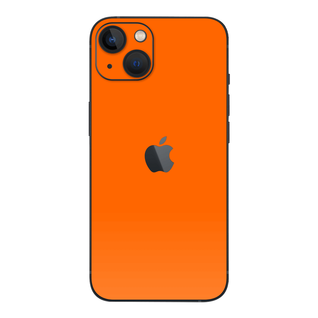 iPhone 14 GLOSSY ORANGE Skin - Premium Protective Skin Wrap Sticker Decal Cover by QSKINZ | Qskinz.com