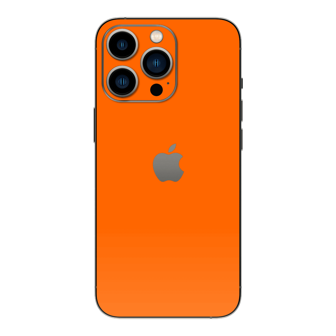 iPhone 14 Pro MAX GLOSSY ORANGE Skin - Premium Protective Skin Wrap Sticker Decal Cover by QSKINZ | Qskinz.com