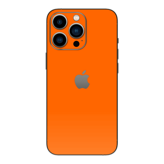 iPhone 14 Pro MAX GLOSSY ORANGE Skin - Premium Protective Skin Wrap Sticker Decal Cover by QSKINZ | Qskinz.com