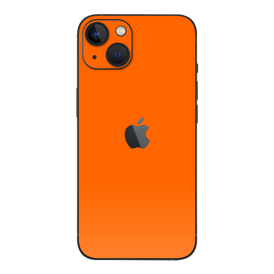 iPhone 13 GLOSSY Orange Skin - Premium Protective Skin Wrap Sticker Decal Cover by QSKINZ | Qskinz.com