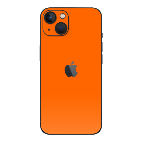 iPhone 13 GLOSSY Orange Skin - Premium Protective Skin Wrap Sticker Decal Cover by QSKINZ | Qskinz.com