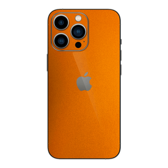 iPhone 14 Pro MAX GLOSSY FIERY ORANGE TUNING Metallic Skin - Premium Protective Skin Wrap Sticker Decal Cover by QSKINZ | Qskinz.com