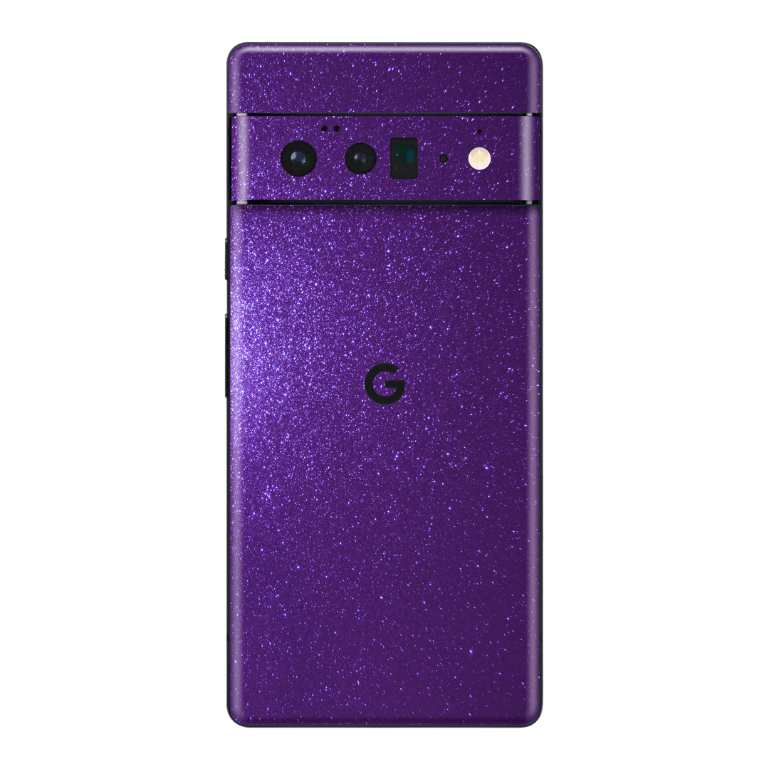 Google Pixel 6 Pro Diamond Purple Shimmering Sparkling Glitter Skin Wrap Sticker Decal Cover Protector by EasySkinz | EasySkinz.com