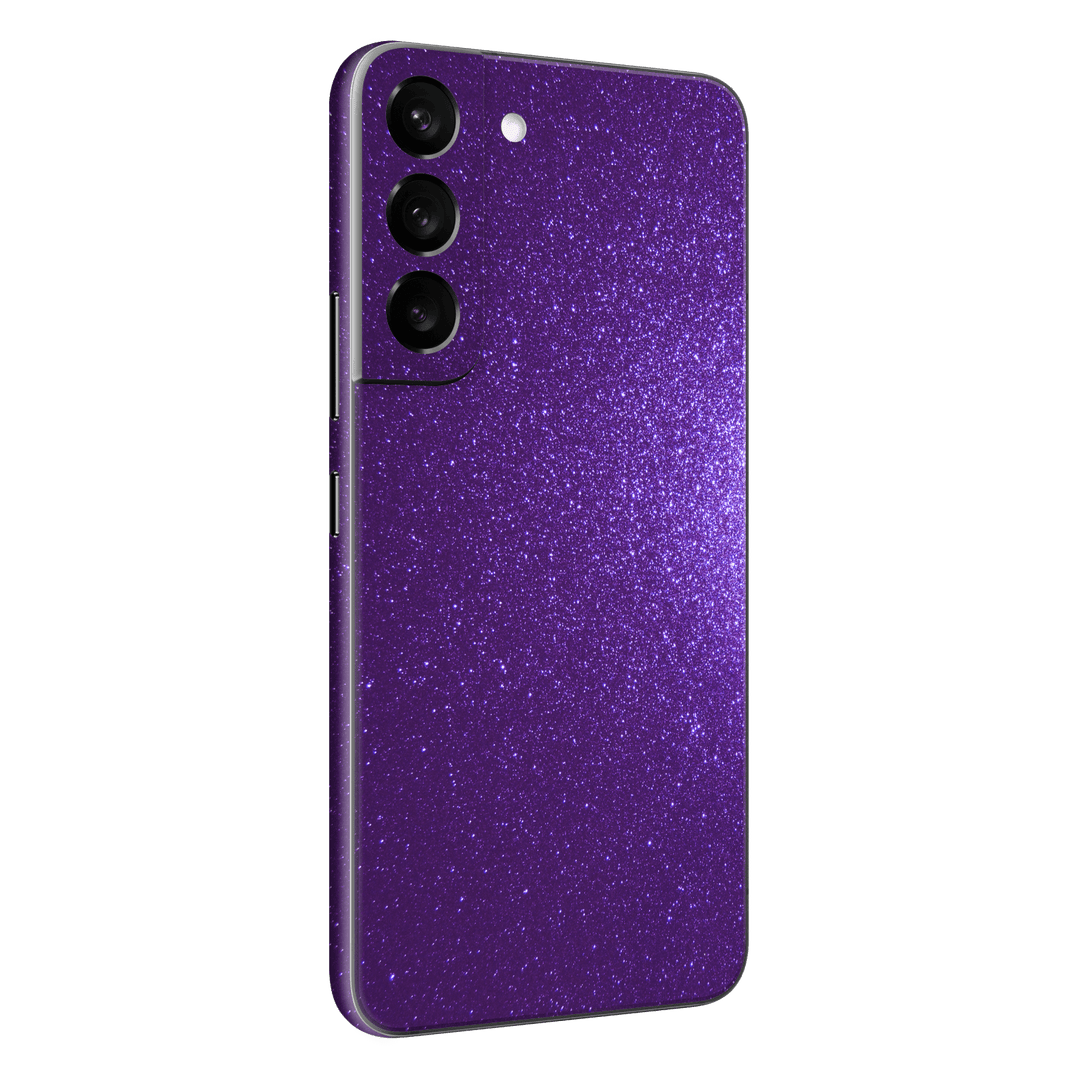 Samsung Galaxy S22 Diamond Purple Shimmering Sparkling Glitter Skin Wrap Sticker Decal Cover Protector by EasySkinz | EasySkinz.com