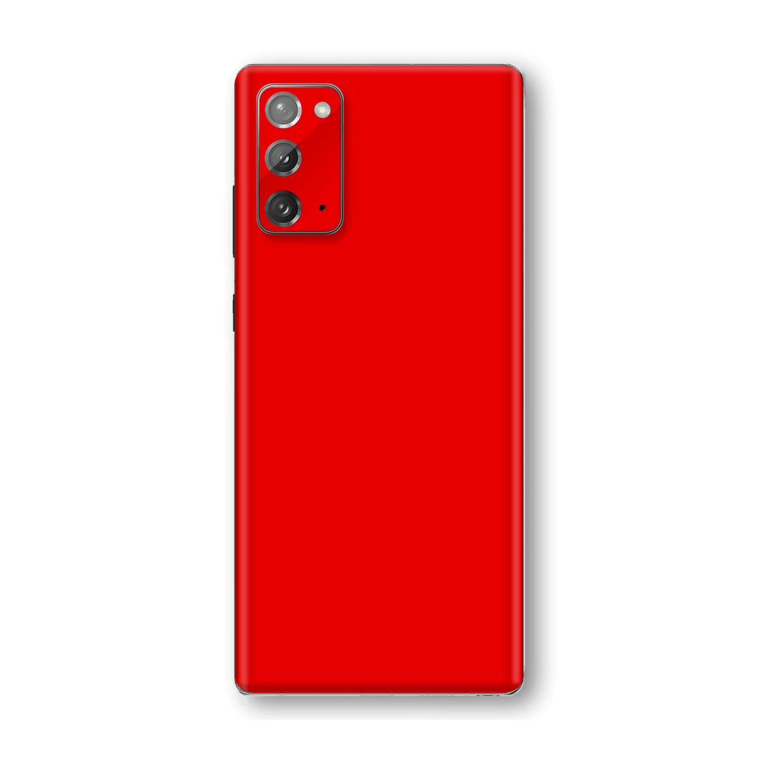 Samsung Galaxy NOTE 20 Bright Red Glossy Gloss Finish Skin Wrap Sticker Decal Cover Protector by EasySkinz