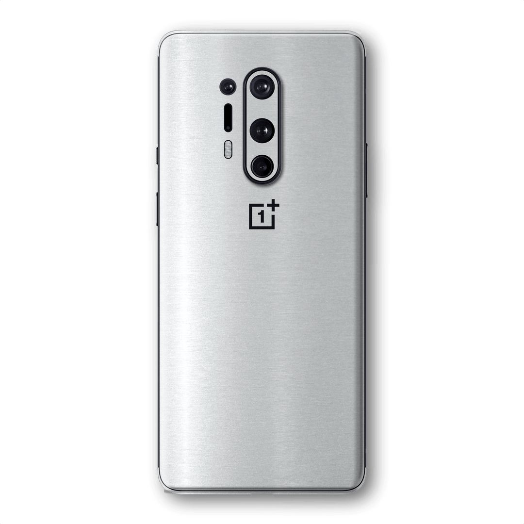 OnePlus 8 PRO Premium Brushed Aluminium Metallic Metal Skin Wrap Sticker Decal Cover Protector by EasySkinz