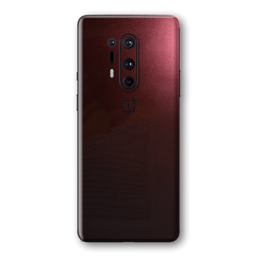 OnePlus 8 PRO Black Rose Glossy Metallic Skin Wrap Sticker Decal Cover Protector by EasySkinz