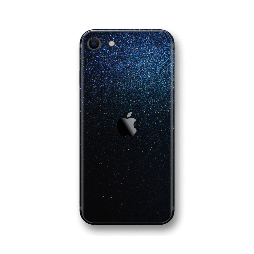 iPhone SE (2020) Midnight Blue Gloss Finish Skin Wrap Sticker Decal Cover Protector by EasySkinz