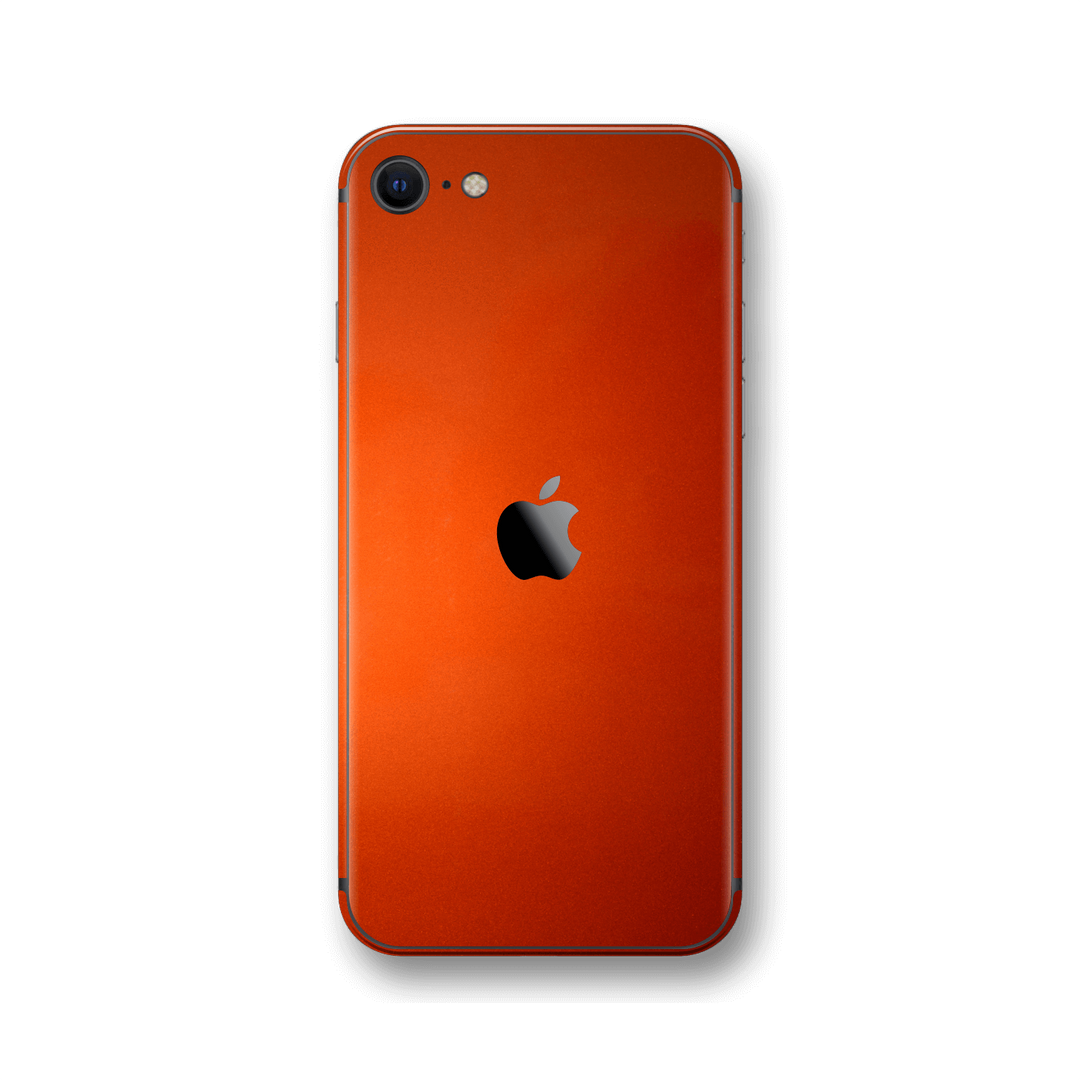 iPhone SE (2020) Fiery Orange Tuning Gloss Finish Skin Wrap Sticker Decal Cover Protector by EasySkinz