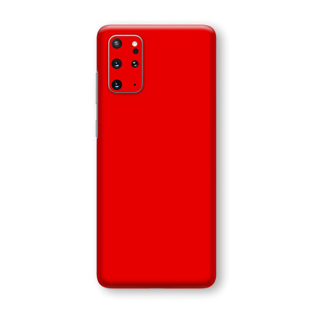 Samsung Galaxy S20+ PLUS Bright Red Glossy Gloss Finish Skin Wrap Sticker Decal Cover Protector by EasySkinz