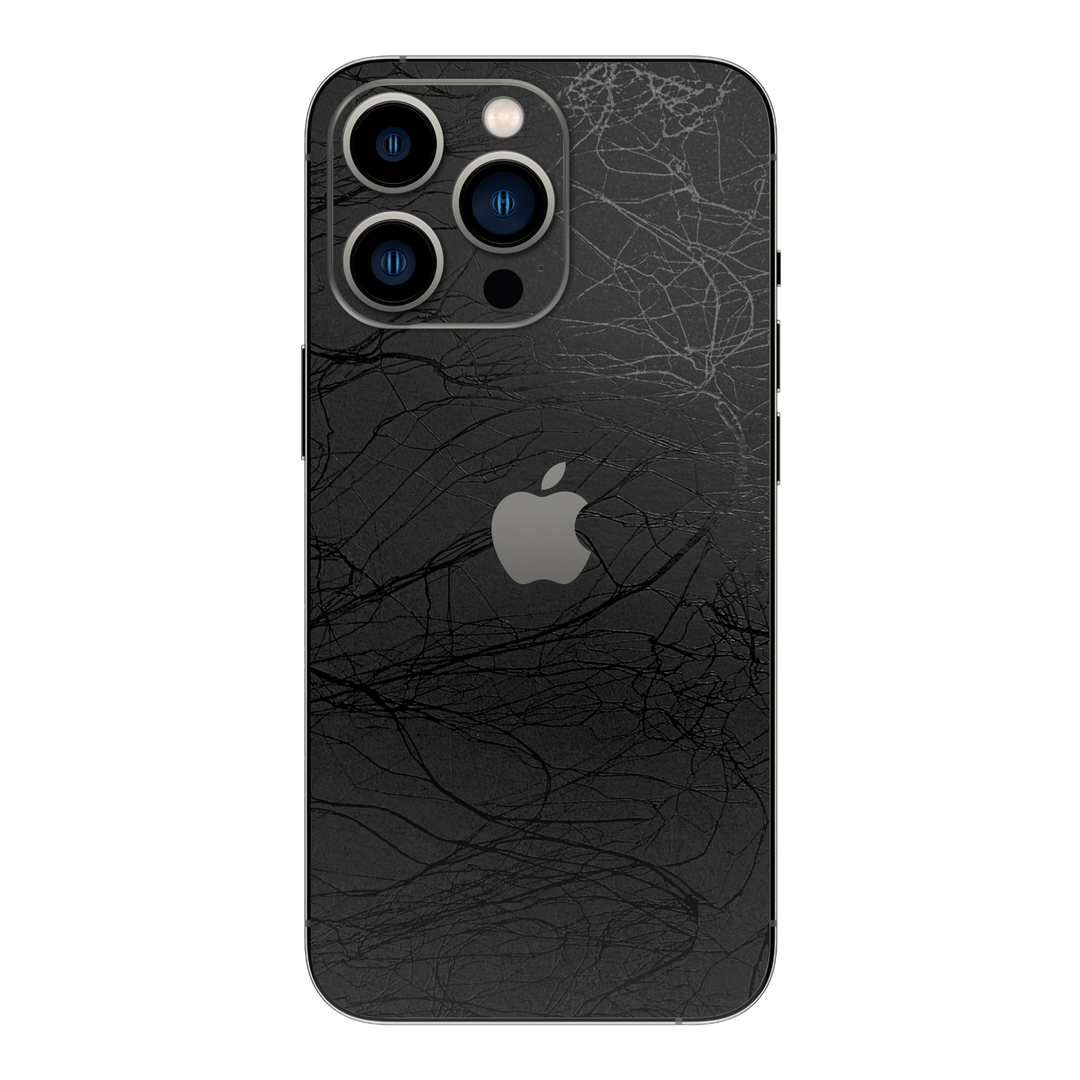 iPhone 14 PRO LUXURIA BLACK WEB Textured Skin - Premium Protective Skin Wrap Sticker Decal Cover by QSKINZ | Qskinz.com