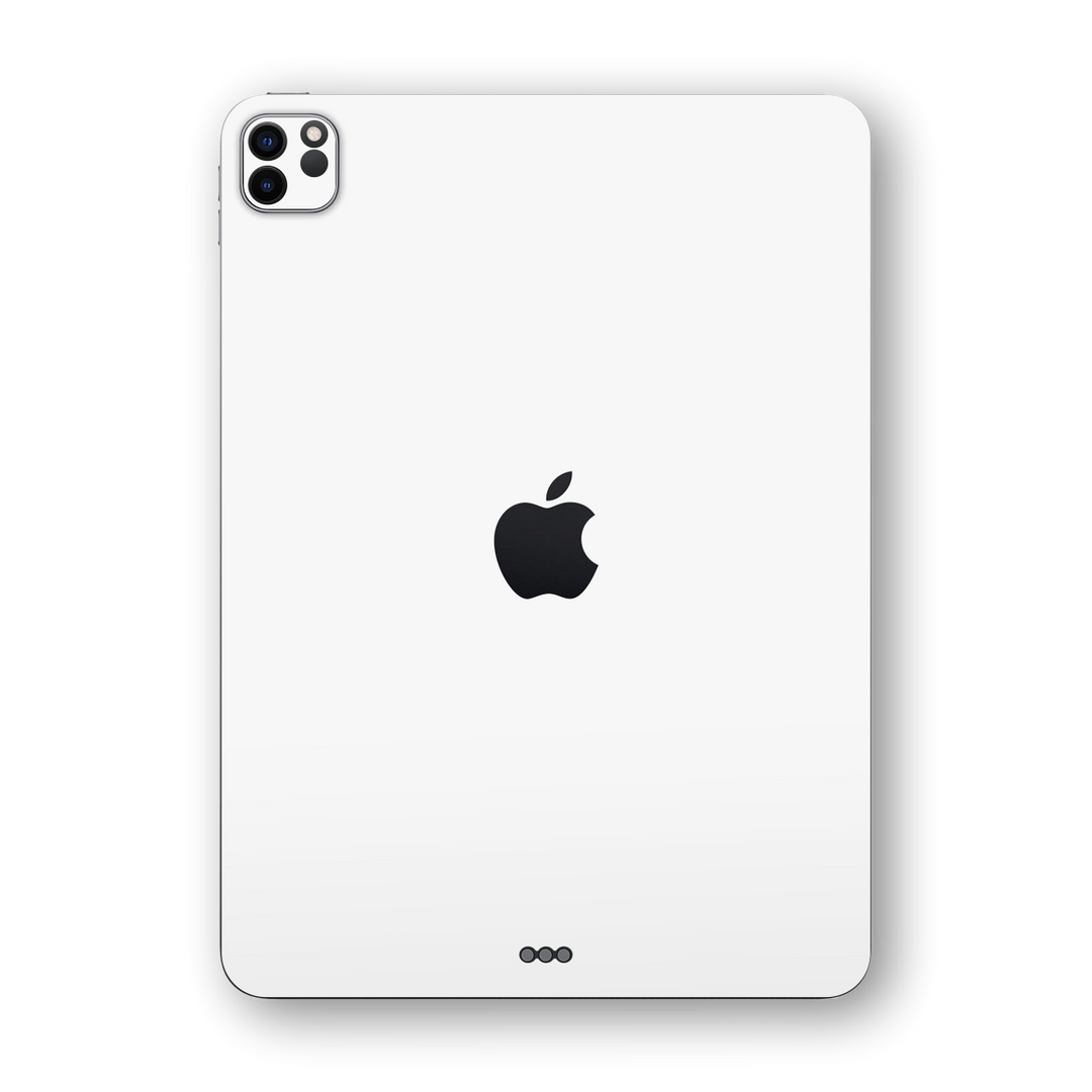 iPad PRO 11-inch 2021 Gloss Glossy Jet White Skin Wrap Sticker Decal Cover Protector by EasySkinz | EasySkinz.com