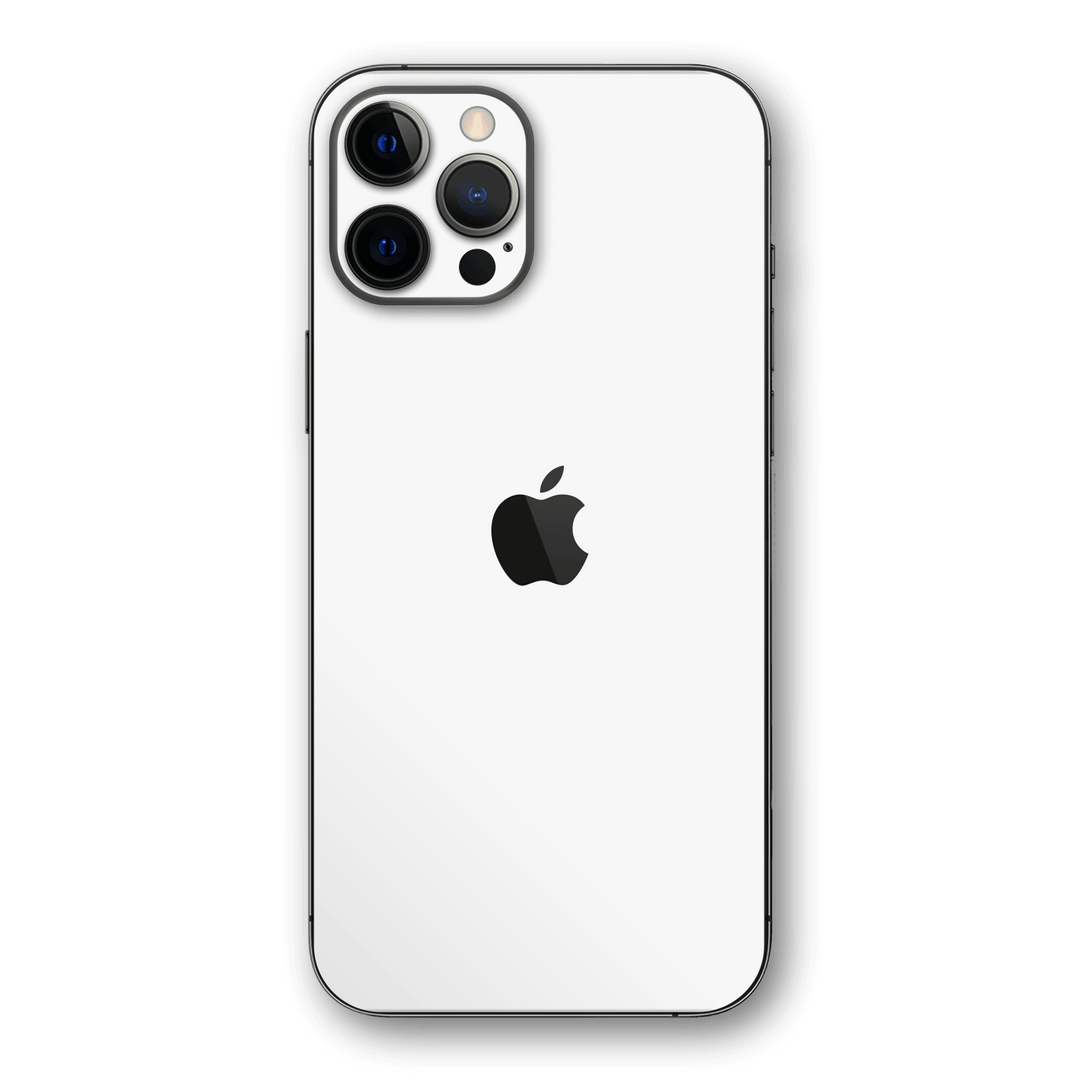 iPhone 12 PRO GLOSS JET WHITE Skin - Premium Protective Skin Wrap Sticker Decal Cover by QSKINZ | Qskinz.com